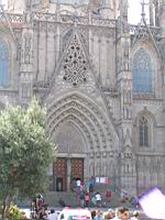 Barcelone, Catedral La Seu, Portail (1)
